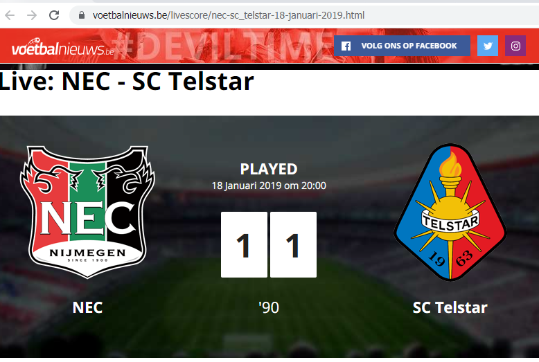 Nec-SC futbol