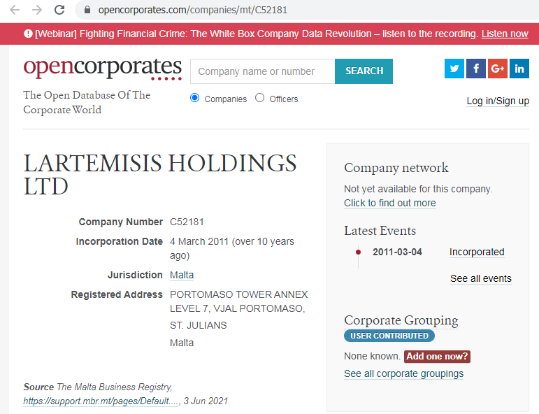 Exante Lartemisis Holdings