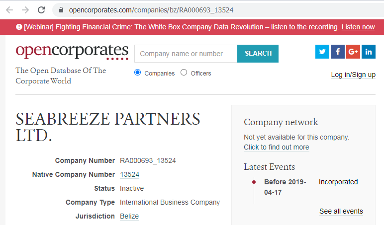 Win Market Seabreeze Partners Ltd