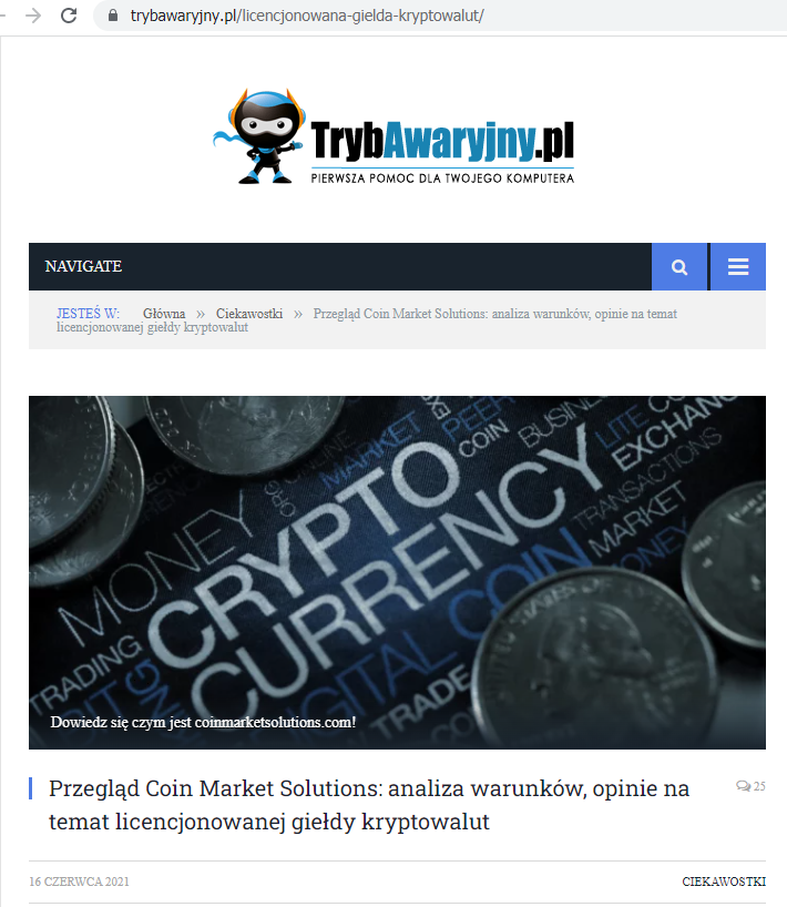 Coin Market Solutions falshivye otzyvy