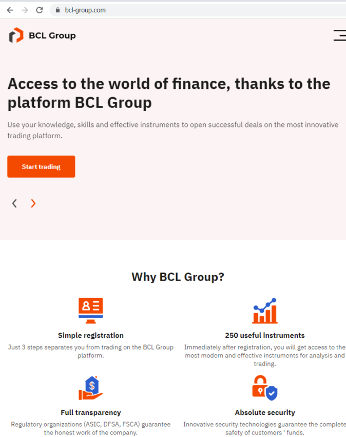 BCL Group proverka sajta