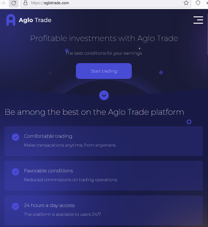 Aglo Trade proverka sajta