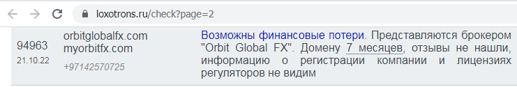 Orbit Global FX adresa i kontakty
