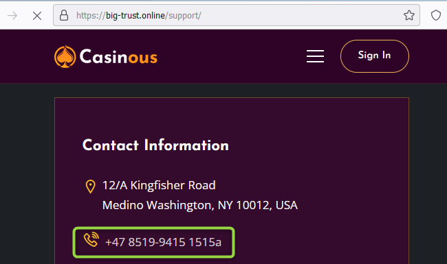 Big-Trust adresa i kontakty