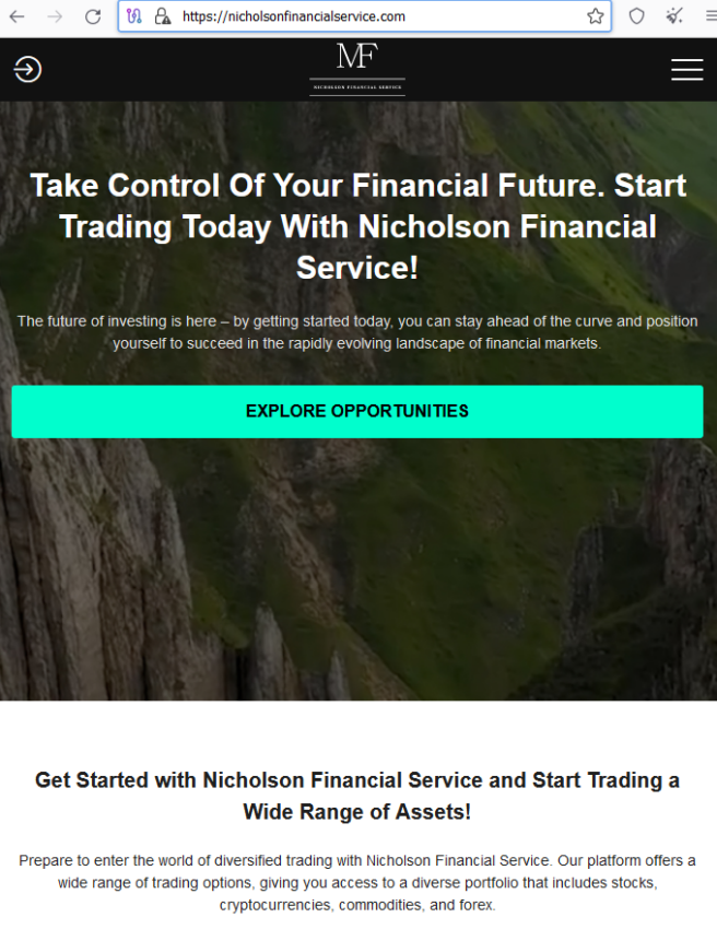 Nicholson Financial Service proverka sajtov
