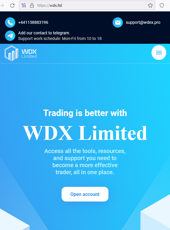 WDX Limited proverka sajtov